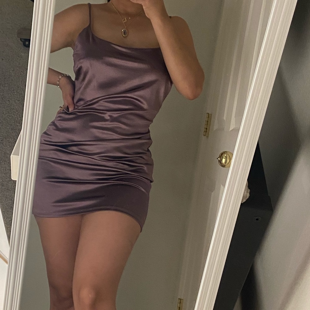 Lilac mini dress